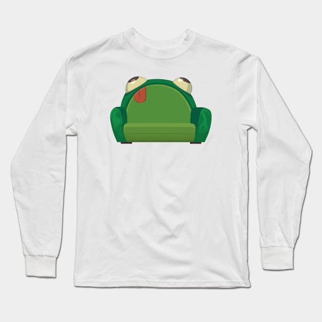 TDR Frog couch's logo Long Sleeve T-Shirt by CourtR